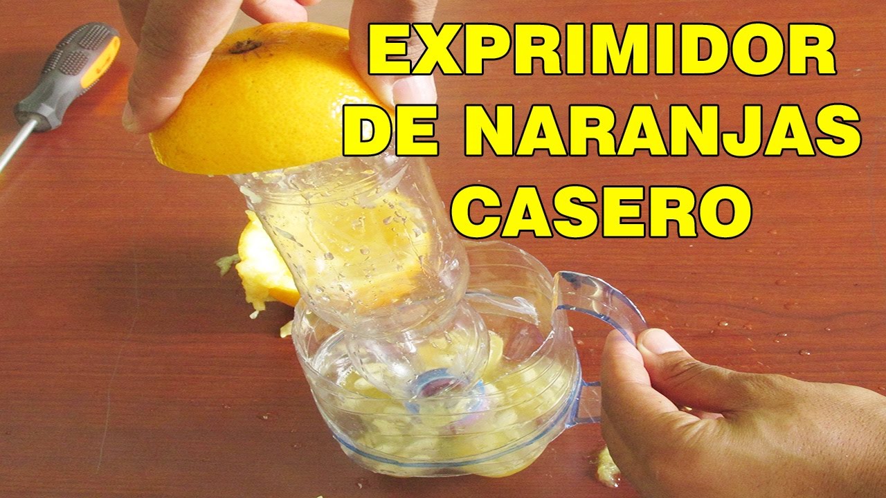 Experimentos caseros- Como hacer un exprimidor de naranjas