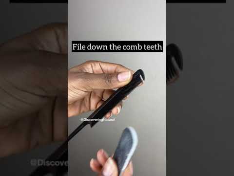 How to make STITCH BRAID PARTING COMB