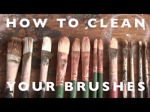 Art Materials - How to Clean Your Paint Brushes