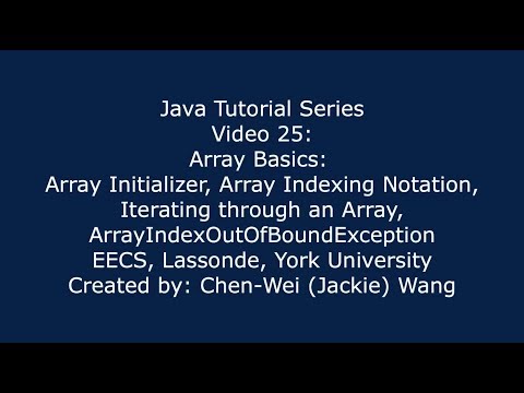 Eecs1021 Java Tutorial 25