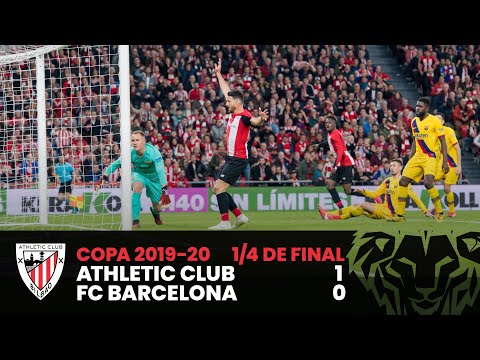 Resumen | Copa del Rey 1/4 Final | Athletic Club 1-0 FC Barcelona ⚽ I Laburpena