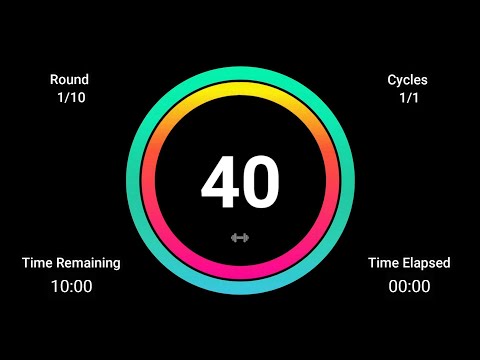 Tabata Timer 40/20 - HIIT Timer 40/20 - Interval Timer 40/20