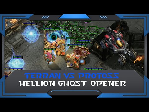 StarCraft 2 (RuFF Highlight): Hellion Ghost Opener