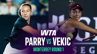 Diane Parry vs. Donna Vekic | 2026 Monterrey Round 1 | WTA Match Highlights