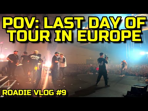 [ROADIE VLOG #9] Final Show Day in Dresden, Germany (On Tour w/ Electric Callboy)