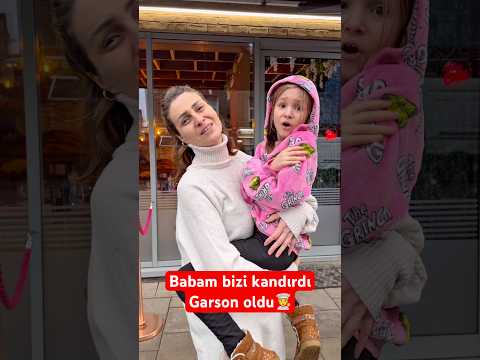 Babam bizi kandırdı😂 Garson oldu🧑‍🍳 #shorts #komedi #komik #viral #keşfet #viralvideo