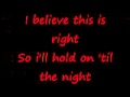 Greyson Chance-Hold on 'til the night- Lyrics ...
