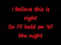 Greyson Chance-Hold on 'til the night- Lyrics ...