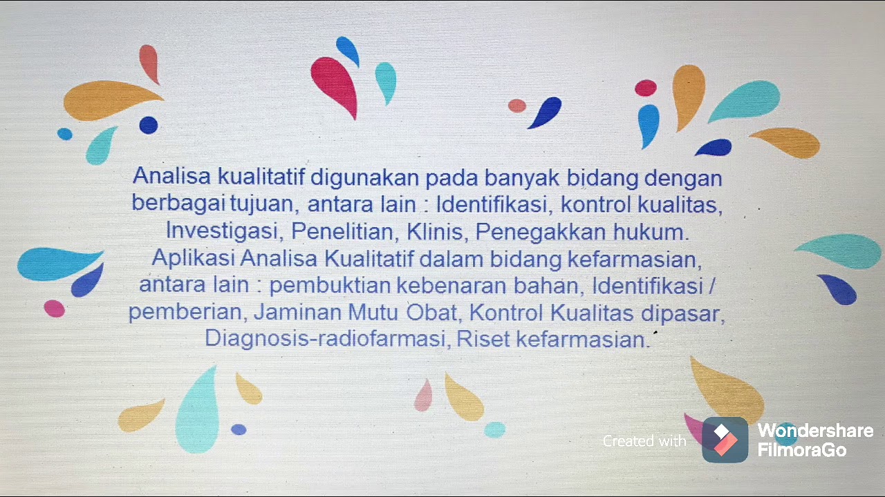 Kimia Farmasi Analisis Kualitatif - TEKNIK ANALISIS DAN REAKSI PENGGOLONGAN