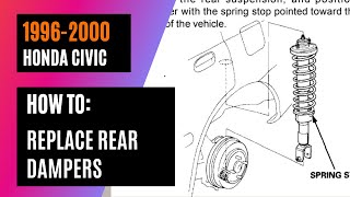 1996-2000 Honda Civic (99-00 si) - Replace Rear Shocks - Girlie Garage