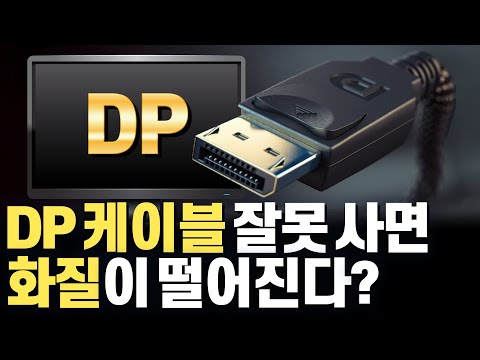 DP케이블 총정리! 초고해상도 초고주사율 지원을 위한 DisplayPort(DP) 버전별 정리, HDMI 비교 장단점에서 구매할 때 각종 문제점 해결 꿀팁까지!
