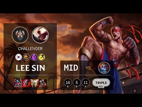 Lee Sin Mid vs Heimerdinger - KR Challenger Patch 11.14