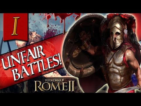 Total War: Rome 2 Unfair Battles! 3000 Elite Archers vs. 400 Flaxmen