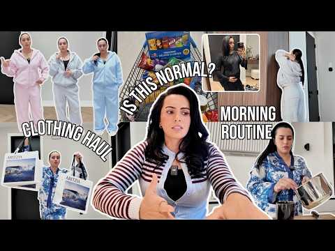 My Morning Routine, Clothing Try On, Pregnancy Stretching & Stretch Mark Care