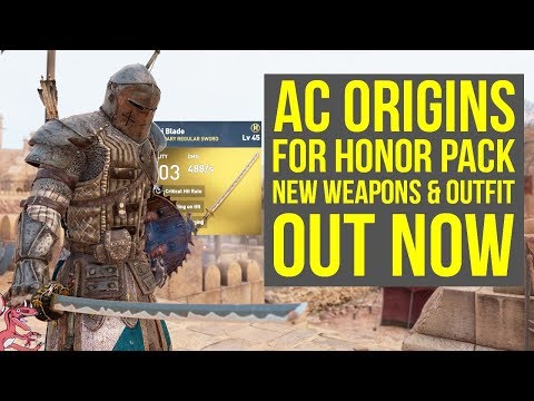 Assassin's Creed Origins DLC For Honor Weapons & Outfit OUT NOW (AC Origins DLC) Video