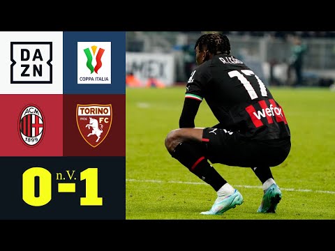 Später Schock! Zehn Turiner werfen Milan raus: AC Mailand - FC Turin 0:1 n.V. | Coppa Italia | DAZN