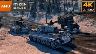 Tiger II Convoy Ambush Snow Frontline Battle [4K 60FPS | Ultra Settings] Call to Arms: Gates of Hell