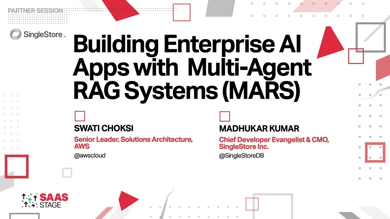 Building Enterprise AI Apps with Multi-Agent RAG Systems (MARS) | TechCrunch Disrupt 2024