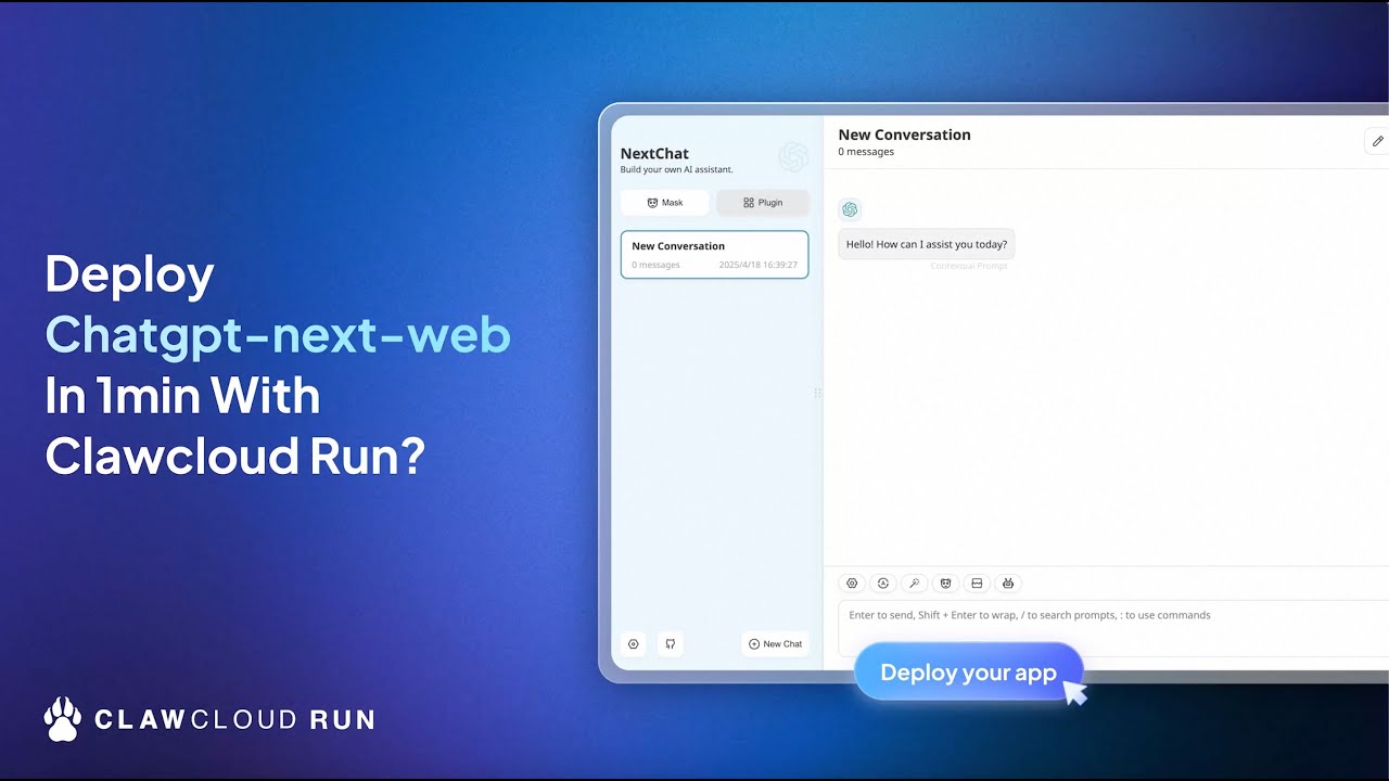 Best AI tool? Use #CLAWCLOUD Run# to deploy #chatgpt for #free