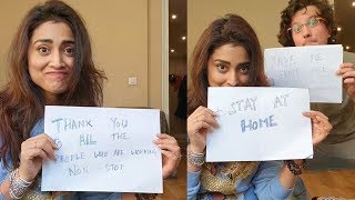 Shriya Saran making fun with Name Cards with Her Husband | Friday Poster video