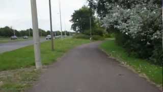 preview picture of video 'H10 BLETCHAM WAY  EASTBOUND (MILTON KEYNES RED PATH JOURNEY) on bicycle'