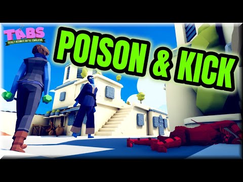 Poison & Kick! Taekwondo & Potionseller vs Every Unit 2v1 - TABS Renaissance Update