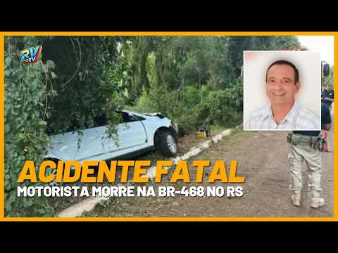 Motorista MORRE após saída de pista em rodovia em Palmeira das Missões RS