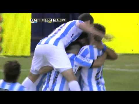 Gol de Martínez  Racing 1   Boca 0  Fecha 5  Primera División 2016