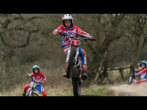Family values: Top trials man-turned extreme enduro star Dan Hemingway  and his super-talented kids!
