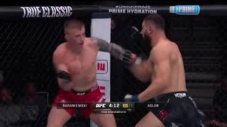 UFC 323 | Bareniewski noquea a Aslan en una pelea al estilo Don Frye vs Yoshihiro Takayama