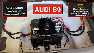 Audi B9: Battery Diagnosis and Replacement