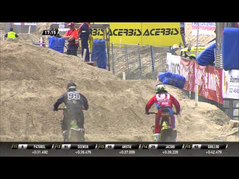 Max Anstie passes Jeremy Seewer MXGP of The Netherlands 2015