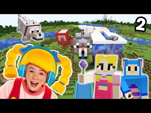 Build Wolfy A Mansion Part 2 | Minecraft Creative | Mother Goose Club Let's Play