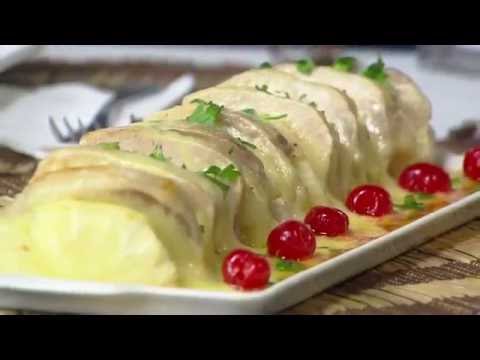 Receita Bom Sabor - 27/06/2016 - Lombo suíno com abacaxi e queijo - Chef Américo Castiglione