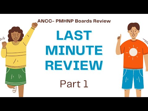 PMHNP Exam Review | Comprehensive Last Minute Review: PART 1 #PMHNP #review