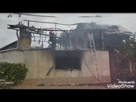 Incendiu in Lazuri, Comisani, Dambovita