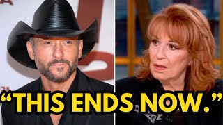 Tim McGraw SILENCES Joy Behar LIVE On The View After Brutal Personal Attack