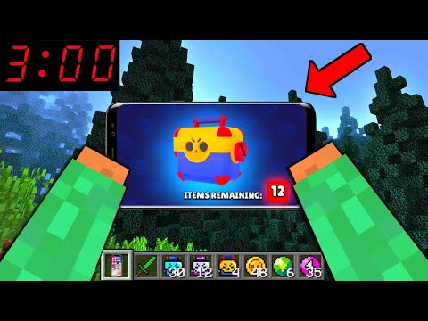 OPENED MEGA BOX AT 3 AM IN BRAWL STARS! Minecraft NOOB vs PRO vs HACKER vs GOD Challenge!