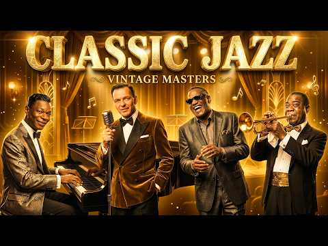 Frank Sinatra, Nat King Cole, Ella Fitzgerald, Dean Martin 🎙 Vintage Old Jazz 50's 60's 70's
