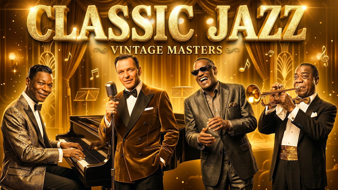 Frank Sinatra, Nat King Cole, Ella Fitzgerald, Dean Martin 🎙 Vintage Old Jazz 50's 60's 70's