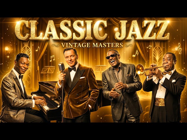 Frank Sinatra, Nat King Cole, Ella Fitzgerald, Dean Martin 🎙 Vintage Old Jazz 50's 60's 70's SDDEFAULT Thumbnail