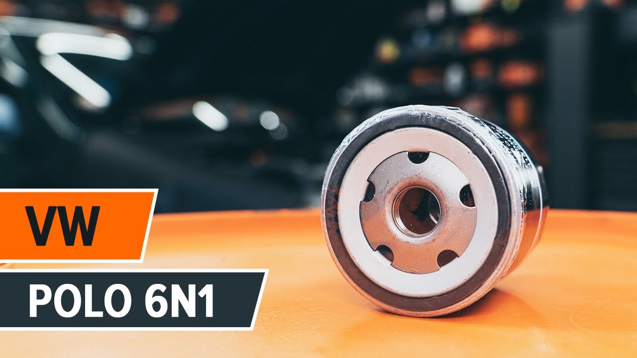Kaip pakeisti VW Polo 6N1 variklio alyvos ir alyvos filtra - keitimo instrukcija