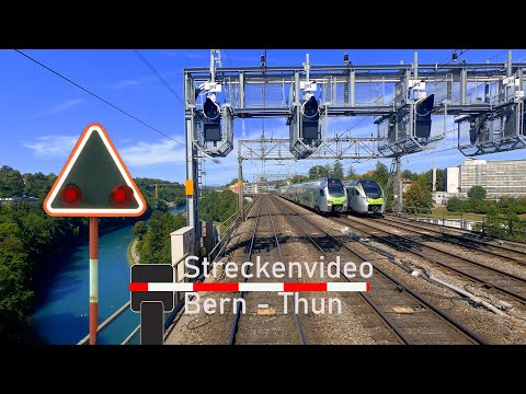 Cab ride / Führerstandsmitfahrt S1 Bern - Thun