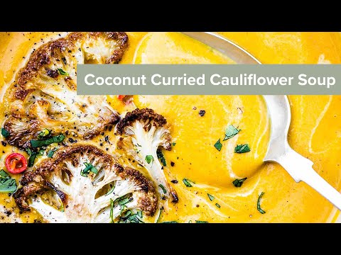 Coconut Curried Cauliflower Soup