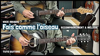 Fais comme l'oiseau - Voce abusou - tuto guitare - Michel Fugain