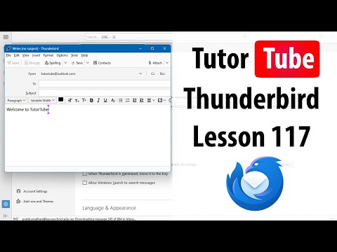Thunderbird Lesson 1 Setting Up Thunderbird