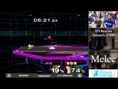 Melee at JJ's 16 - Westballz (Falco) vs. JJ's | MikeHaze (Fox) - Winners Finals - Singles Bracket