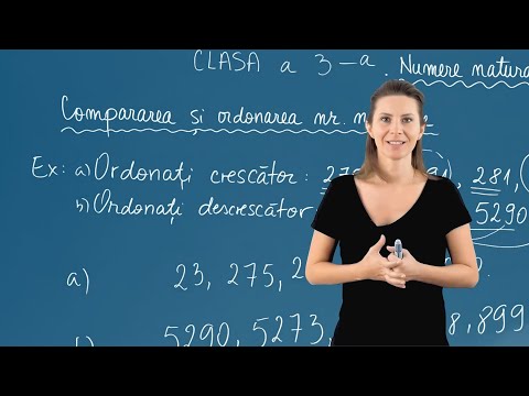Compararea și ordonarea numerelor naturale - Matematica - Clasa a III-a