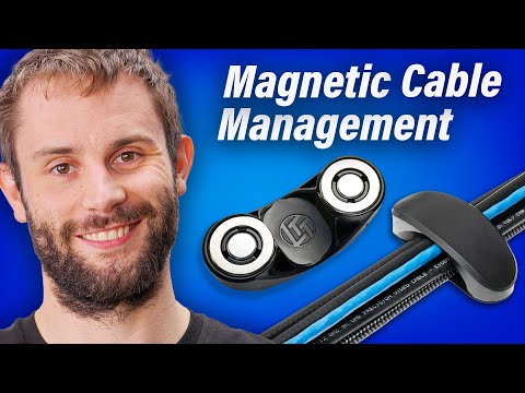 Cable management sucked... UNTIL NOW! - LTT Store Magnetic Cable Management