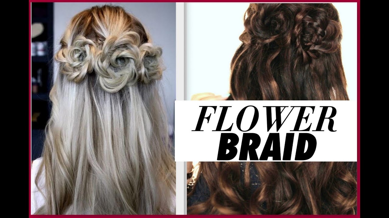 ★FLOWER BRAID HAIR TUTORIAL | HALF-UP PROM HAIRSTYLES